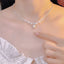 Elegant Rhinestone Pearl Pendant Necklace for Women