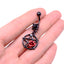 Casual Elegant Star Rose Stainless Steel Alloy White Gold Plated Gold Plated Rhinestones Belly Ring In Bulk