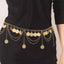 Casual Vintage Multi-Layer Coin Alloy Chain Women's Belt