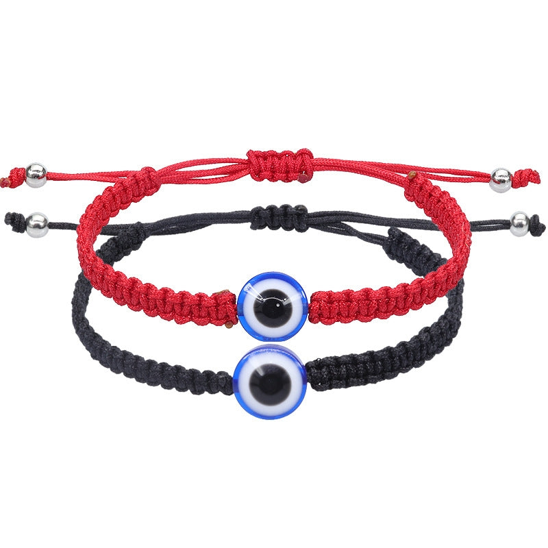 Unisex Adjustable Evil Eye Red String Bracelet Set