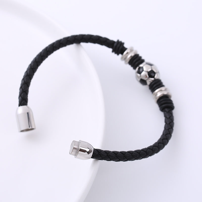 Casual Stainless Steel Football Sports Bracelet