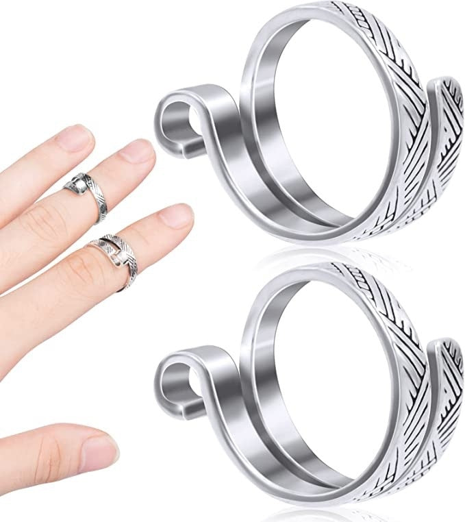 Casual Geometric Alloy Plated Women's Crochet Band Open Ring