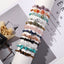 Casual Multicolor Natural Stone Irregular Beaded Adjustable Knitting Bracelet