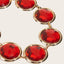 Casual Geometric Zinc Alloy Ruby Glass Inlay Women's Chain Belt