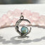 Casual Moon Crystal Beaded Women's Bracelet with Gemstone and Rhinestone Charms