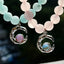 Casual Moon Crystal Beaded Women's Bracelet with Gemstone and Rhinestone Charms