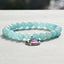 Casual Moon Crystal Beaded Women's Bracelet with Gemstone and Rhinestone Charms