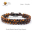 Handmade Natural Stone Double Layer Braided Bracelet - Tiger's Eye Beaded Design