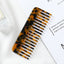 Casual European Fashion Acetate Marble Hair Comb - Anti-Static Women's Hairdressing Accessory