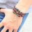 Casual PU Leather Alloy Beaded Star Woven Unisex Bracelet