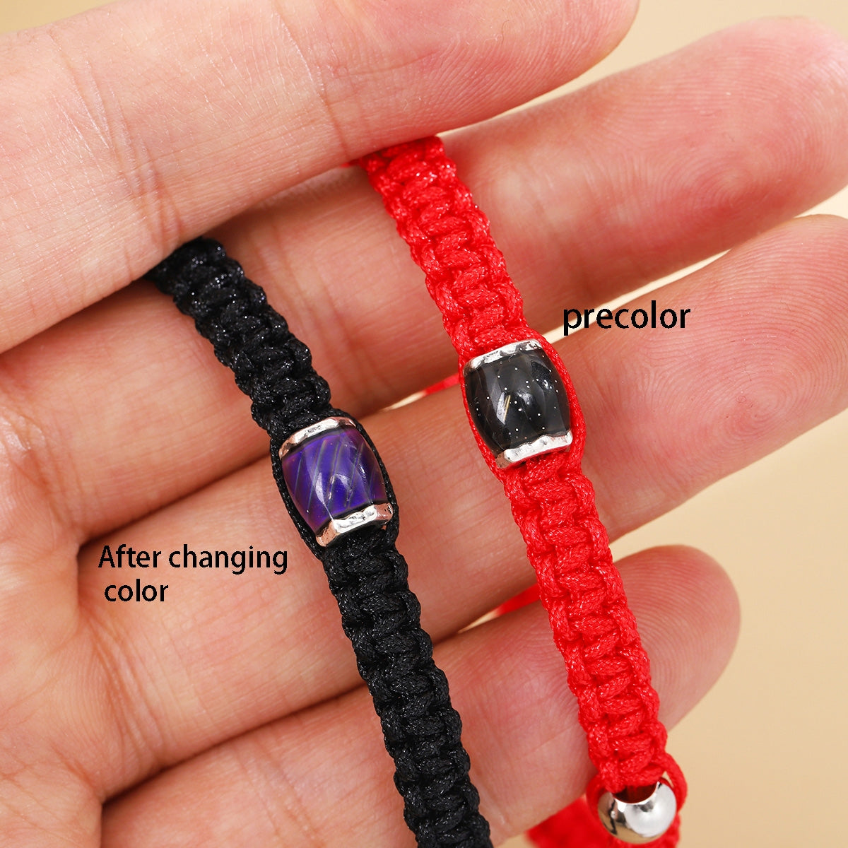 Geometric Nylon Stone Adjustable Unisex Hand-Woven Bracelets