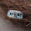 Silver Owl Adjustable Ring - Unique Vintage Style for Couples