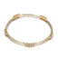 Casual Punk Multi-Layer Rhinestone Alloy Bangle Bracelet
