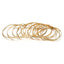 Casual Punk Multi-Layer Rhinestone Alloy Bangle Bracelet