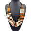 Casual Retro Multi-Layer Geometric Wood Bead Sweater Necklace