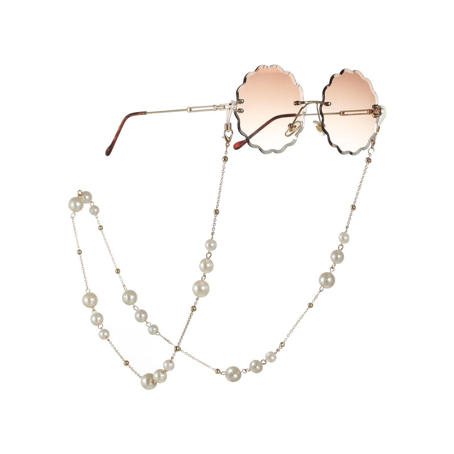 Casual Unisex Pearl Alloy Glasses Chain Necklace