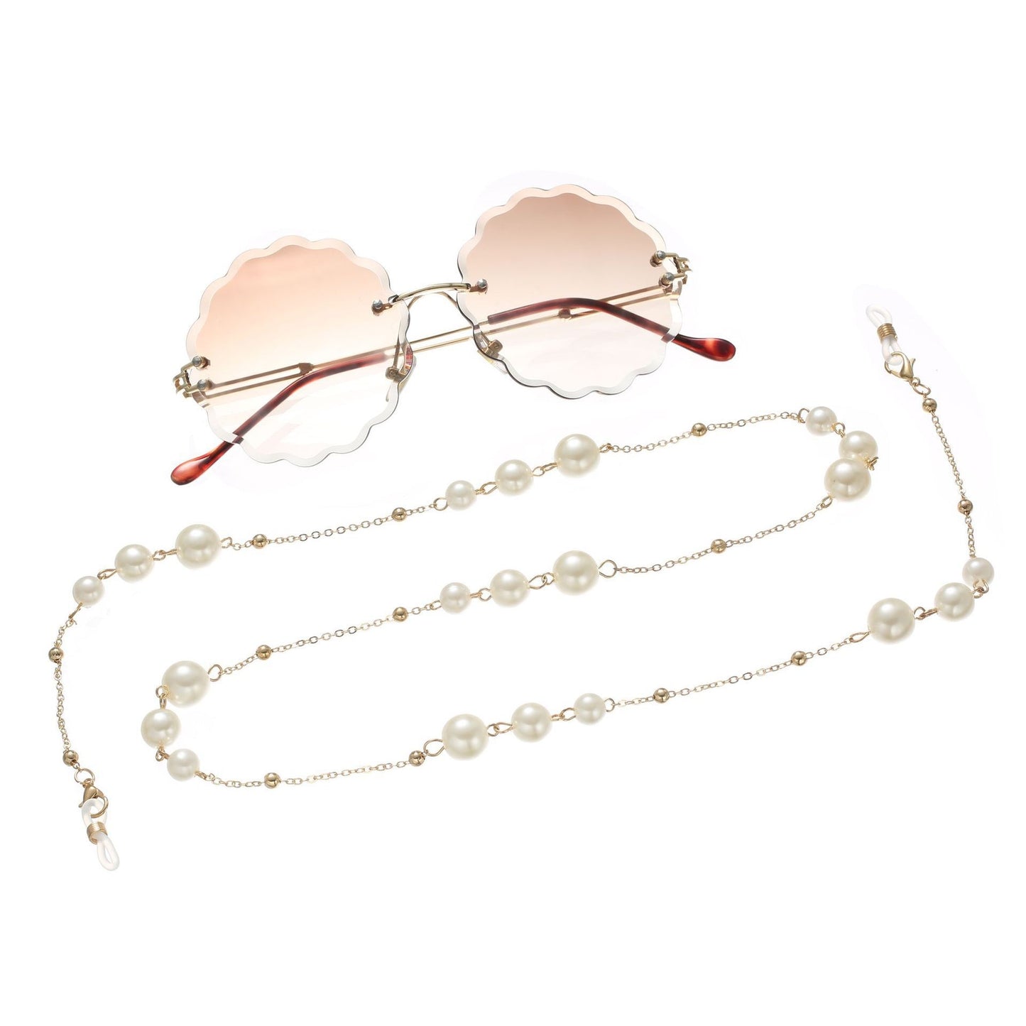 Casual Unisex Pearl Alloy Glasses Chain Necklace