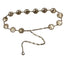 Casual Round Mushroom Metal Women's Chain Belt for Dresses and Jeans