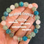 Aquamarine Natural Stone Elastic Bracelet - Unisex Ins Style Hand-Beaded Jewelry