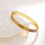 Casual Titanium Steel Zircon Inlay 18k Gold Plated Ring and Bracelet Set