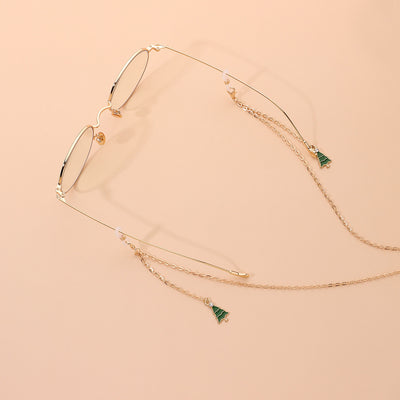 Casual Christmas Tree Tassel Alloy Glasses Chain Accessory