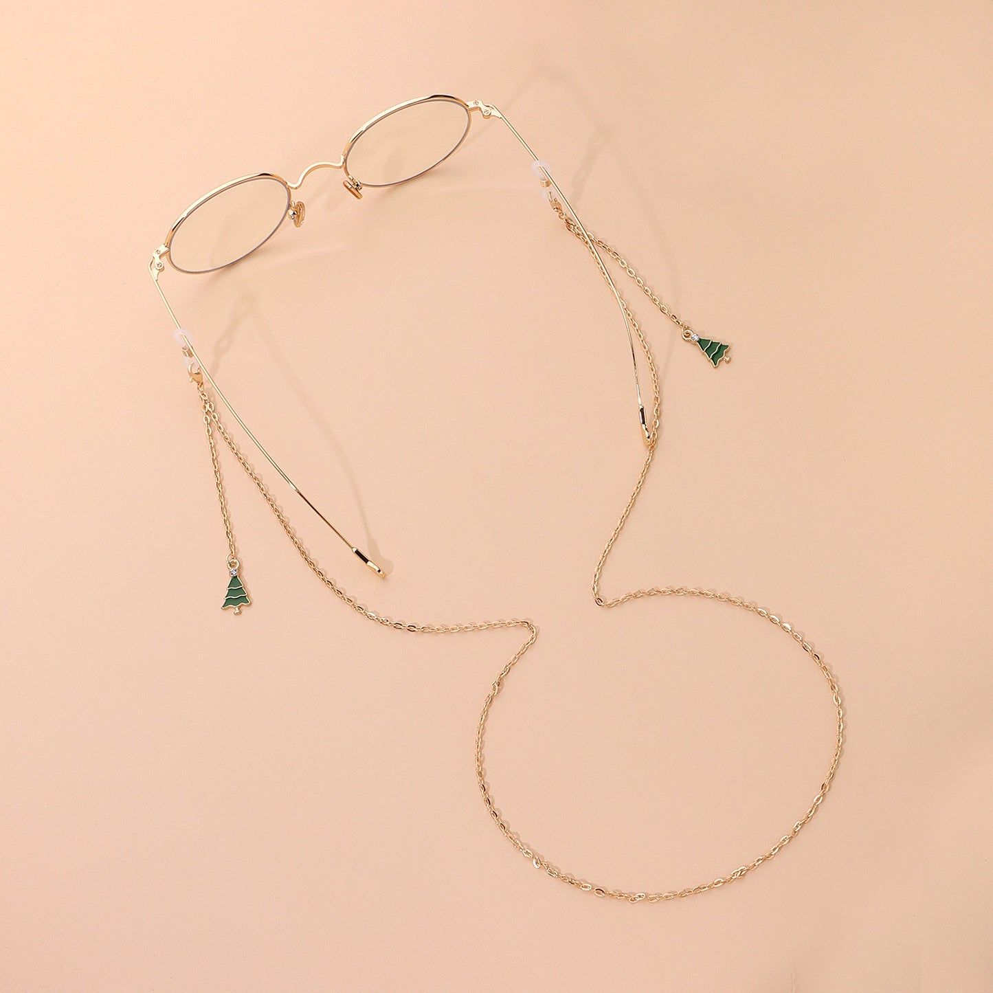 Casual Christmas Tree Tassel Alloy Glasses Chain Accessory