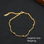Gold Plated Stainless Steel Adjustable Women's Anklet Set