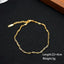 Gold Plated Stainless Steel Adjustable Women's Anklet Set