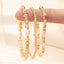 Casual Geometric Crystal Beaded Layered Bracelet Set