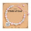 Casual Cross Heart Rhinestone Faux Pearl Rope Bracelet