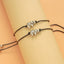 Casual Elephant Alloy Adjustable Wax Line Bracelet