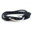 Sky Blue Fishhook Alloy Rope Layered Unisex Bracelet