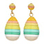 Casual Geometric Alloy Enamel Women's Drop Earrings - Multicolor Fashion Statement