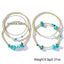 Casual Geometric Pearl & Turquoise Bead Stacked Bracelet Set - Women's Summer Jewelry 2024