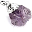 Casual Irregular Crystal Amethyst Pendant Necklace