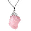 Casual Irregular Crystal Amethyst Pendant Necklace