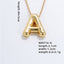 Casual Simple Letter Copper Pendant Necklace with Balloon Style Charm