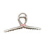 Casual Pink Letter Metal Hair Claw Clip