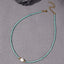 Casual Vintage Blue Turquoise Beaded Necklace with Freshwater Pearl and Natural Stone