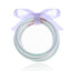 Casual Solid Color Bow Knot Gold Foil Women's Silicone Wristband Bracelet