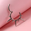 G23 Titanium Plated Solid Color Nose Ring with Ball and Spike Design