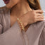 Casual Solid Color Metal Chain Hollow Women's Bracelet