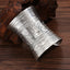 Casual Minimalist Engraved Open Cuff Bangle for Women