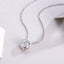 Casual Sterling Silver Moissanite Pendant Necklace