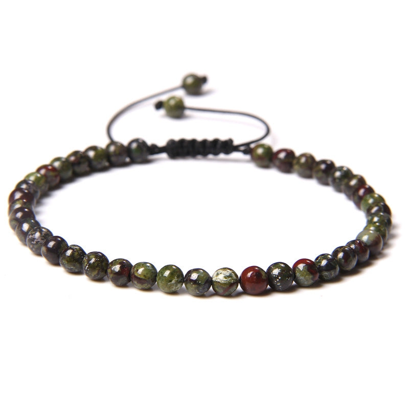 Casual Natural Agate Stone Adjustable Knitting Bracelet