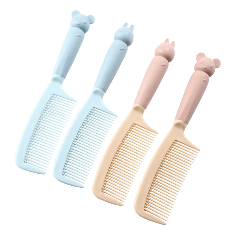 Casual Solid Color Portable Hairdressing Comb for Long Hair