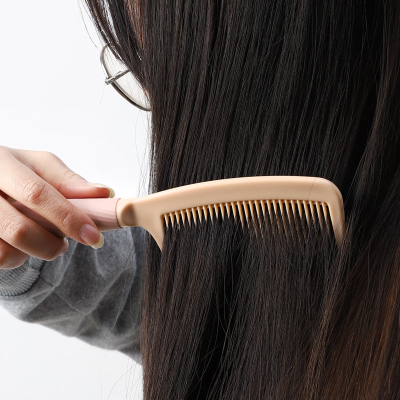 Casual Solid Color Portable Hairdressing Comb for Long Hair