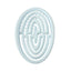 Casual Oval Solid Color Non-Deformable Massage Hair Comb