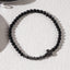 Casual Beach Vibe Agate Cross Matte Onyx Men's Bracelet