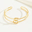 Casual Streetwear Solid Color Alloy Knotted Open Infinity Women's Bracelet